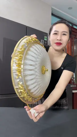 công nhận mẫu đèn này đẹp sang mà chắc chắn thật các bác ạ.  #đenoptran  #đentran  #trangtrinoithat 