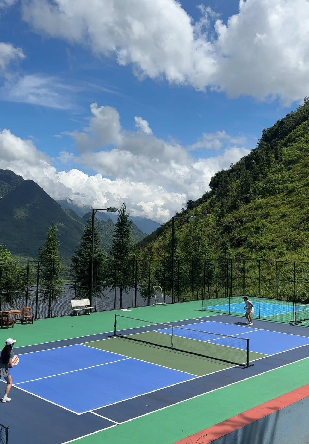 View đánh pick ở Hà Giang cỡ nàyyyy 🥺 #hmongvillage #pickleball #hagiang 