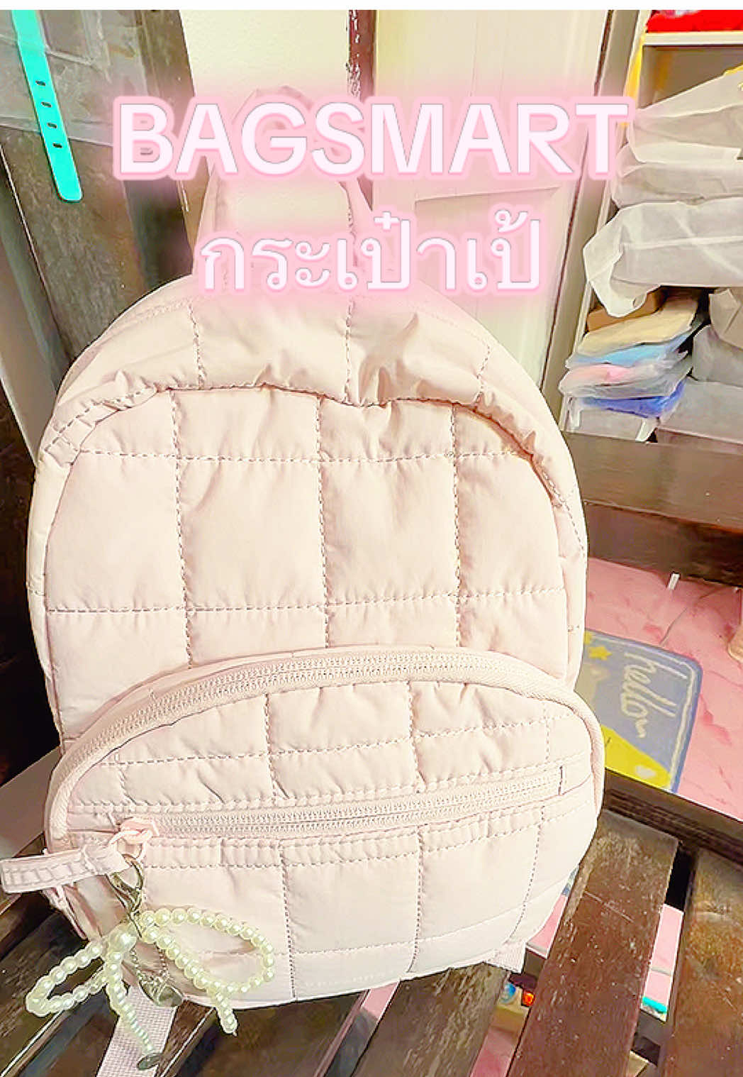 BAGSMART กระเป๋าเป้สะพายหลัง##ขนาดเล็กกระเป๋านักเรียนน่ารัก#เดินทางกระเป๋าเป้สะพายหลังกระเป๋าเดินทางลำลองสำหรับผู้หญิง