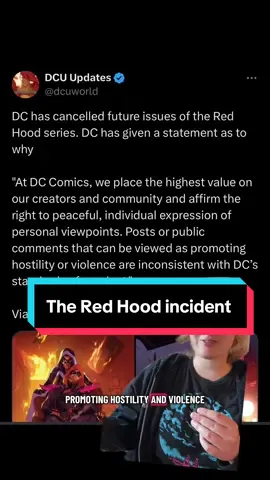 It’s hypocritical is all I’m saying #dccomics #dcuniverse #redhood #news #comicnews