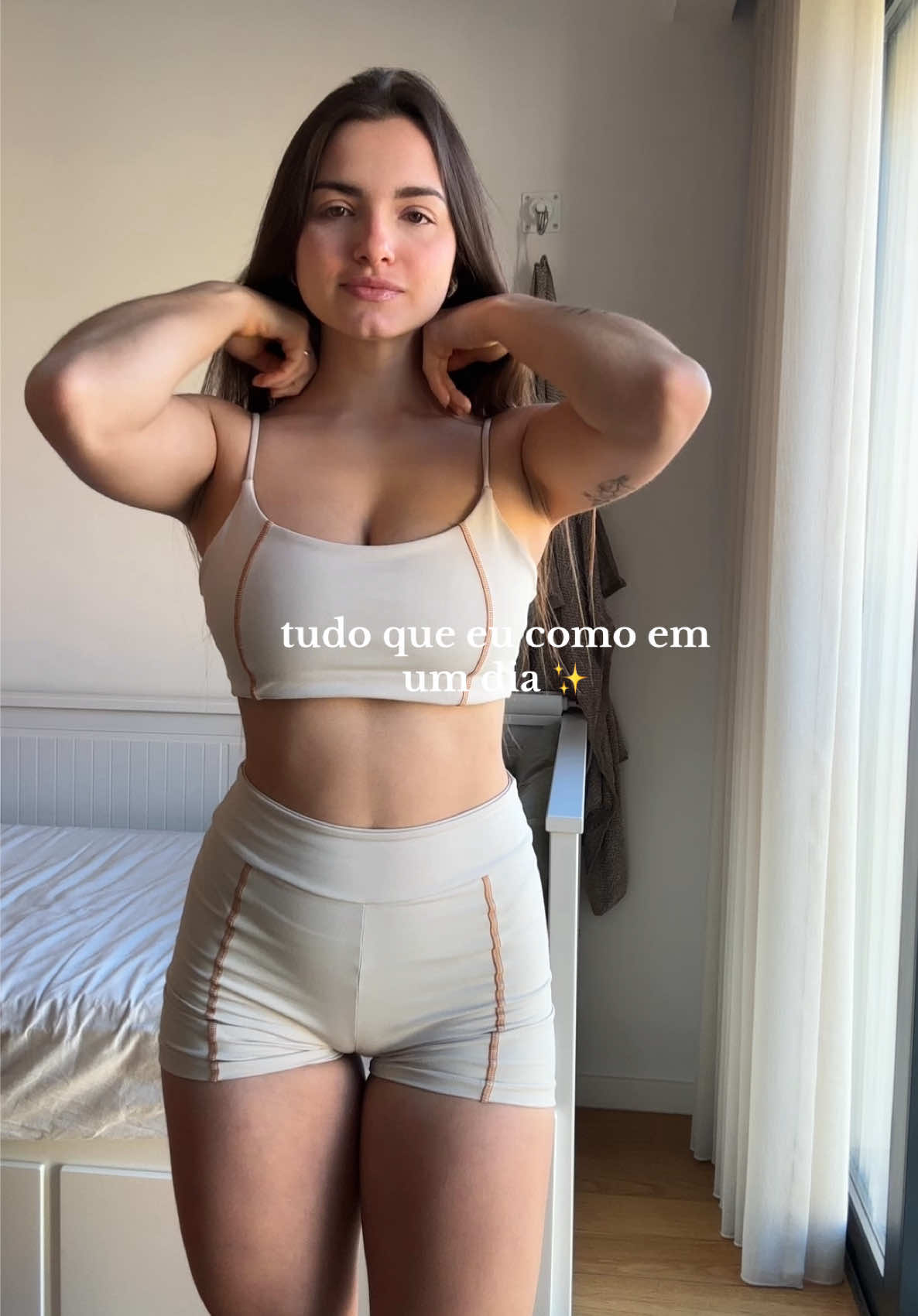 tudo que eu como em um dia 🫶🏼 #gymgirl #alimentaçãosaudável #oqueeucomoemumdia 