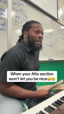 Sometimes you have to repeat yourself, but I have good kids😂#highschoolchorus #teachersoftiktok #locjourney#classroommanagement #music 