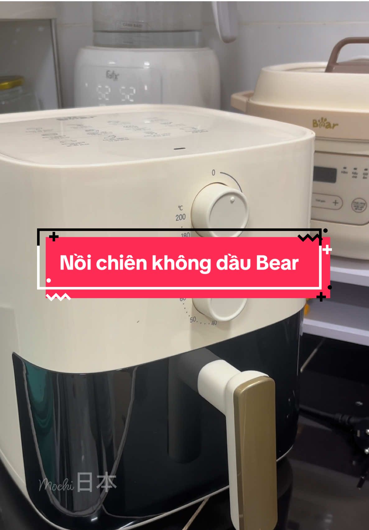 Bộ sưu tập mới cho mẹ bỉm 🤣 mê nấu nướng thì đừng bỏ qua em nồi chiên không dầu này nha các mẹ. Lại chuẩn bị có cái làm bánh cho con ăn dặm rồi nè 😊 #noichienkhongdau #noichienkhongdaubear #mochi日本 #mebimsua #fyp 
