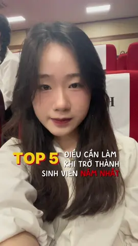 Top 5 điều cần làm khi trở thành sinh viên năm nhất #daihoccogivui #daihoc #sinhvie #sinhviencogivui #sinhviennamnhat #ftu #truongdaihoc #study #studytok #studywithme #StudyTips #studygram #studyaccount 