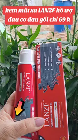 kem mát xa LANZF hồ trợ đau cơ đau khớp đau gối dung tích 1 tuýp 60 g 