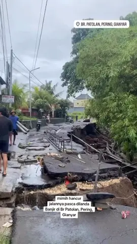 Kondisi terkini pasca dilanda Banjir di Br Patolan, Pering, Gianyar, Kamis (11/9). Info dari : @melanyllw #Infobaliviral #gianyar #fyp 