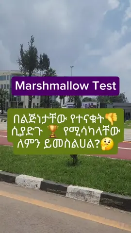 🌻ለአዲሱ ዓመት የሚሆን ምርጥ ምክር🌻 The secret to success isn't talent.It's patience. 🧠 The famous Marshmallow Test proved that kids who could delay gratification ended up more successful later in life. The lesson? Greatness doesn't come from what you do today, but from what you're willing to sacrifice today for tomorrow. Your future self will thank you. 🙏 #SuccessTips  #delayedgratification #marshmallowtest #ethiopian_tik_tok🇪🇹🇪🇹🇪🇹🇪🇹 #habeshatiktok 
