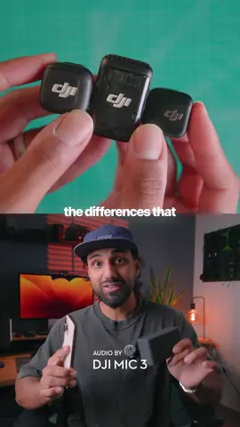 DJI Mic 3 VS Mic 2 VS Mic Mini 👀 DJI Just released the brand new DJI Mic 3, and it is absolutely stacked with features! This is my new go to wireless microphone and it’s not even close. Here are some of my favourite features: - You can now connect up to 4 TX’s to a single RX - There are 3 voice presets, each with their own characteristics - Dual-mode adaptive gain - Two Level Active Noise Cancellation - New Design, only weighs 16g with the magnet - Lossless audio transmission - Dual File 32-Bit Float internal recording DJI has basically stuffed a DJI Mic 2 inside of the body of a DJI Mic Mini BUT there are features the Mic Mini and Mic 2 have that might appeal more to you, or maybe even some unique features! SO…are you upgrading? 👀 Keep Creating ♥️ #DJI #DJIMic3 #wirelessmicrophone #microphone #djiosmo 