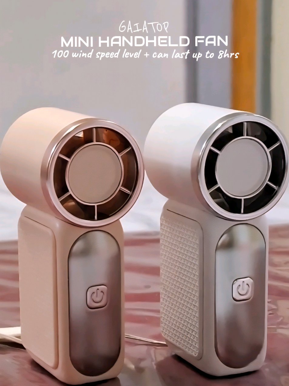 Stay cool with the Gaiatop Super Mini Fan! 🌬️ 100 wind speed level and can last up to 8hrs🍃🌟 #minifan #gaiatop #handheldfan #budolfinds #fyp 