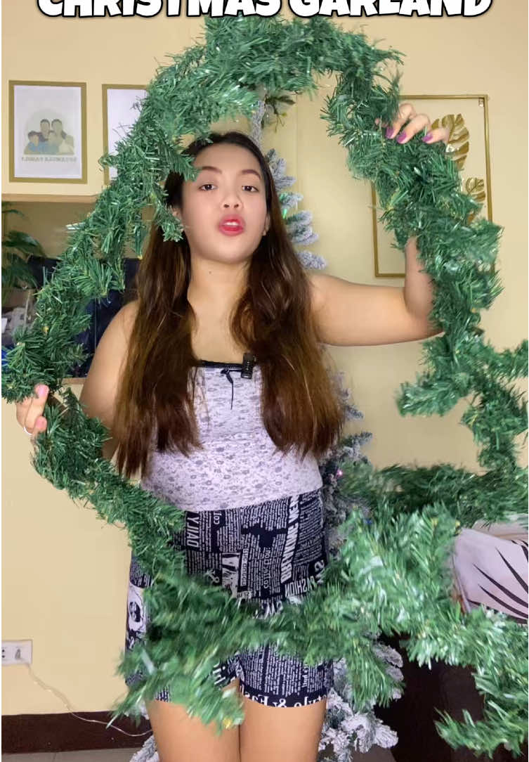 Pang dagdag mona to pang display for christmas🎄🤶 #christmasgarland #christmasdecor #christmasseason 