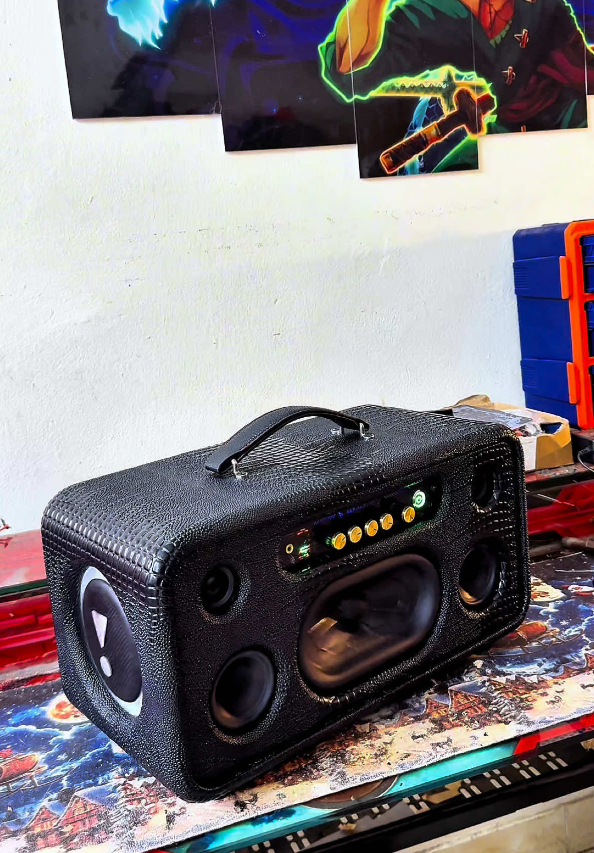 Tiếp tục lên bản loa 2.1 da cá xấu cực đẹp đánh âm thanh sâu và êm các bác nhé #loa #loabluetooth #loanghenhac #loabass #độloa 