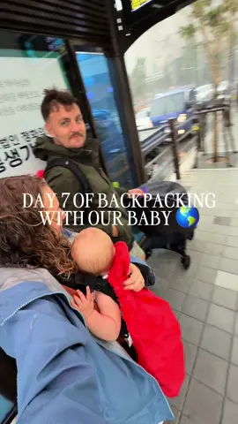 🌧️ A rainy day exploring Gamcheon Culture Village in Busan, South Korea ➡️ cozy lunch 🍜 ➡️ then off to the sky carts for city views 🚡✨ #BackpackingWithBaby #TravelWithBaby #BusanTravel #DayInTheLife #TravelTok