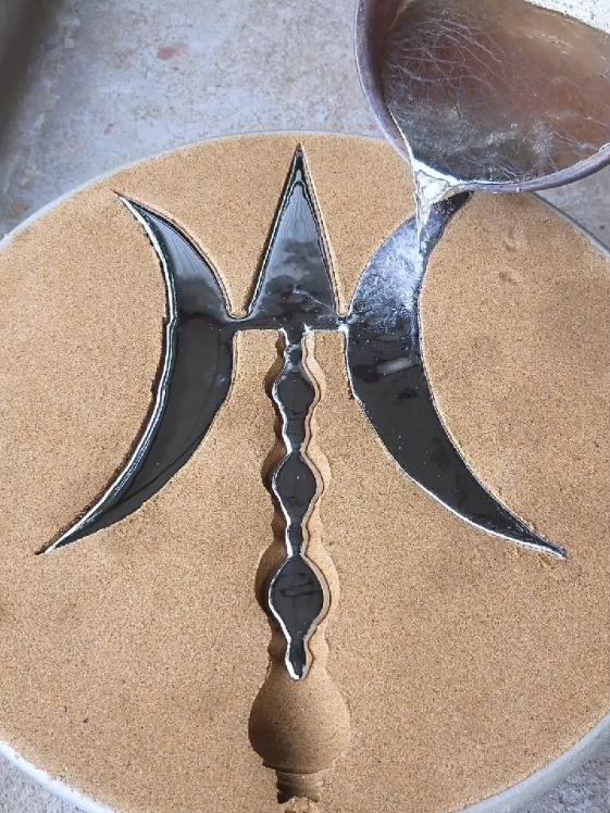 art metal satisfying video #experiment #tik_tok #casting #metalcasting #satisfying 