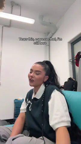 Real ones know #sabrinacarpenter #tears #espresso #disney #laurenspencersmith 