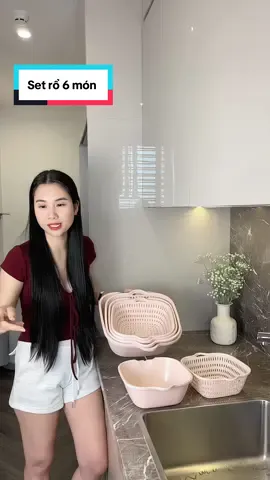 Set rổ nhựa 6 món tiện lợi #ronhuavietnhat #ronhuadanang #ronhuakemchau 