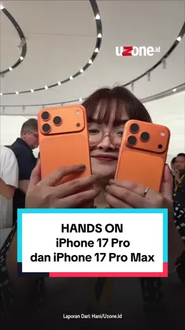 Ini dia, iPhone 17 Pro dan iPhone 17 Pro Max. Seri Pro terbaru dengan desain unibody fresh, performa monster, dan kamera penuh upgrade. Gimana menurut kalian, Uzoners? Coba dong komentar di bawah! #apple #appleevent #iphone17pro #iphone17promax #iphone 