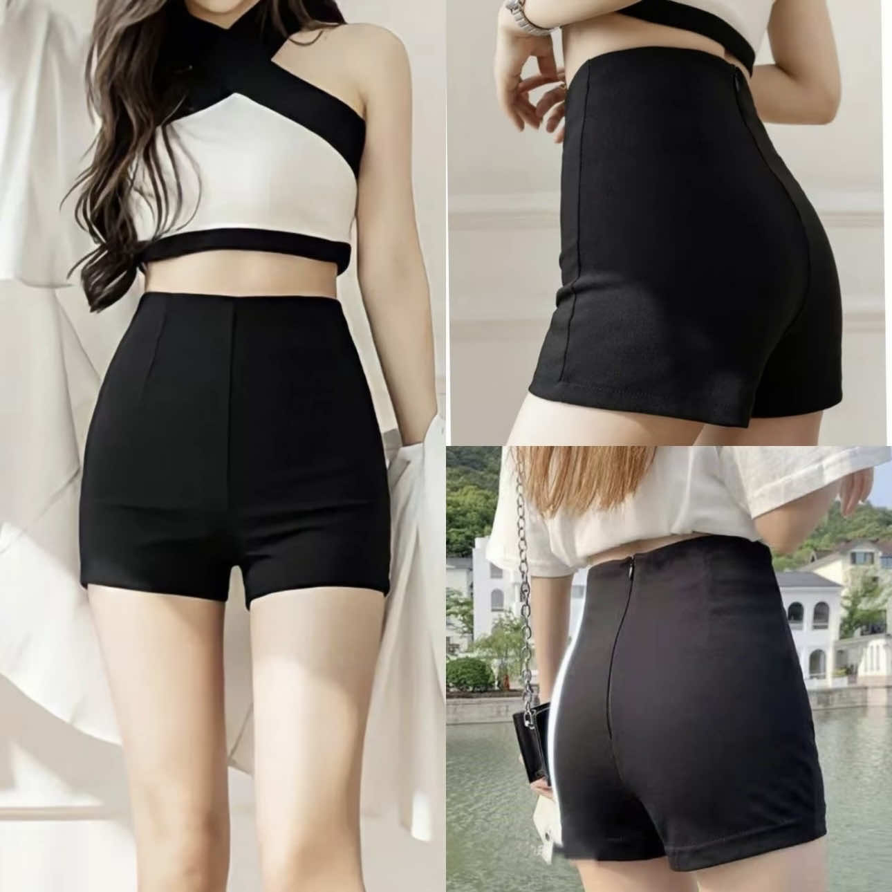 Quần Short Idol Dance Lưng Cao Khóa Sau Cạp Cao Tôn Dáng kpop Quần Đùi Nữ Ngắn Mặc ở Nhà Chất Umi Cao Cấp Co Giãn 4 Chiều Đẹp Ôm gọn #quanshort #quanshortnu #quần #xuhuongtiktok 