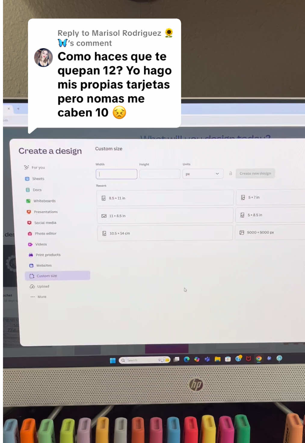 Replying to @Marisol Rodriguez 🌻🦋 in pequeño tutoríal de como hacer que quepan 12 tarjetas. Ojalá les ayude  #businesscards #instagrambusinesscards #turorial #canva 