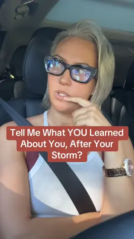 I love self reflection. It’s a internal pulse check on where I currently am.  Same with Me! What did you Learn about You after your storm passed?