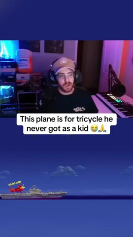 This plane is for tricycle he never got as a kid 😭🙏 #plane #tricycle #kidd 