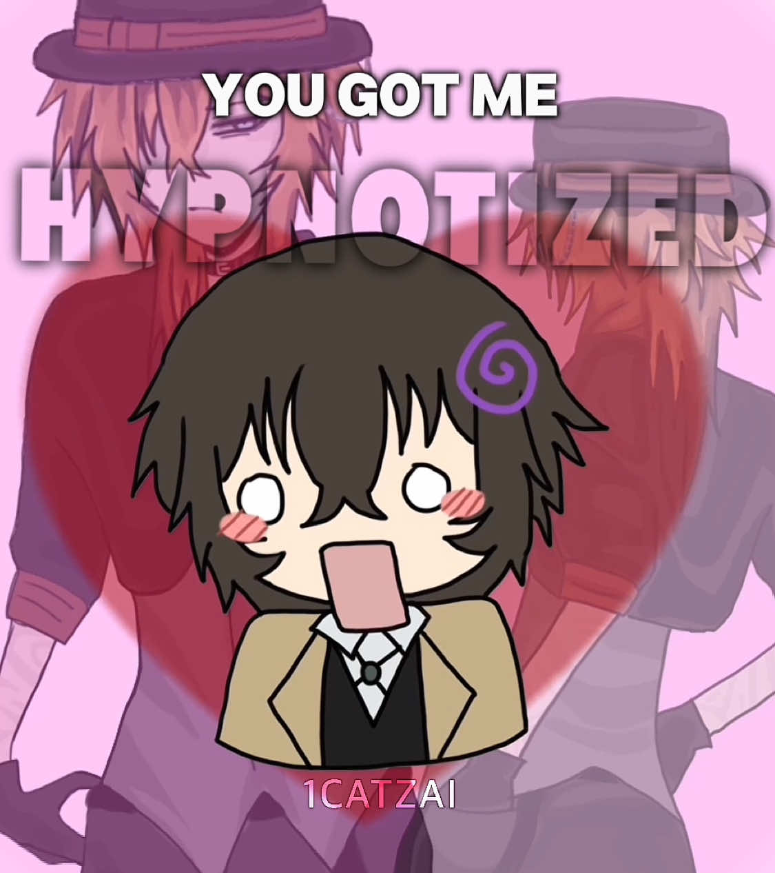 Idk if anyone did this before Topchuu🤤✌️ Your hips, your thighs, you got me hypnotized 🌀 #bsd #soukoku #chuuya #dazai #chuuyaxdazai 
