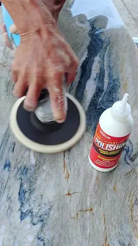 ¿Piedra opaca después de pulir? Esta pasta de pulido lo arregla: brillo para piedra, metal y muebles!#polish #stone #glass #metal #work 