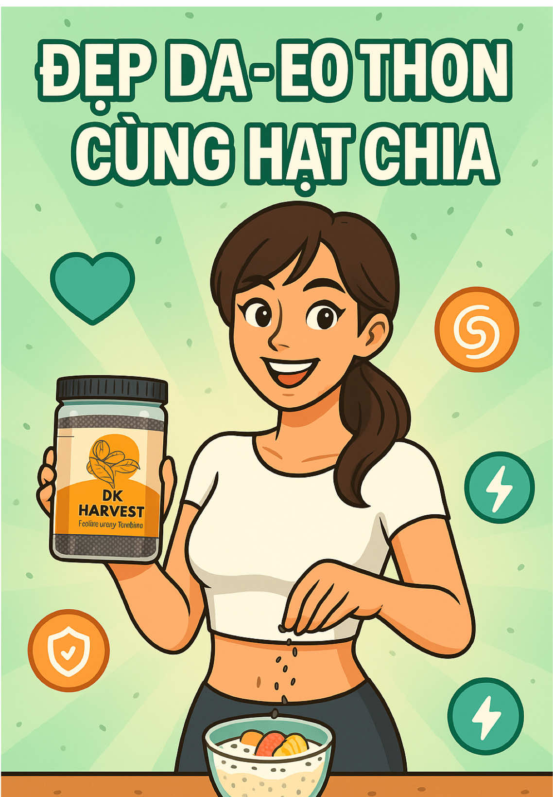 Nếu bạn uống Hạt Chia Đen mỗi ngày trong 2 tuần ❗️ Đây là những gì sẽ xảy ra với cơ thề bạn.🍀🍀 #hạtchia #hạtchiađen #hatchiagiamcan #dkharvest #bobapsongkhoe 