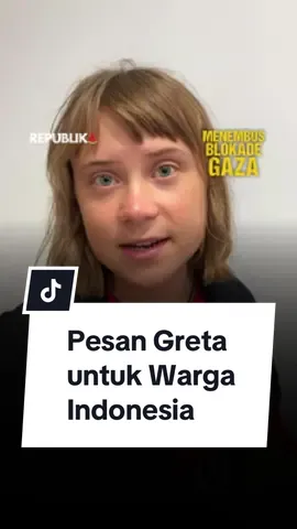Aktivis kemanusiaan Greta Thunberg menyampaikan pesan penuh menyentuh untuk masyarakat Indonesia yang tak henti menyuarakan kemerdekaan Palestina. Ia mengaku merasakan kehadiran dukungan seluruh rakyat Tanah Air. Kreator: Pangeran Arga Produser: Ronggo Astungkoro #Republika #CekRepublikaAja #GretaThunberg #MenembusGaza  