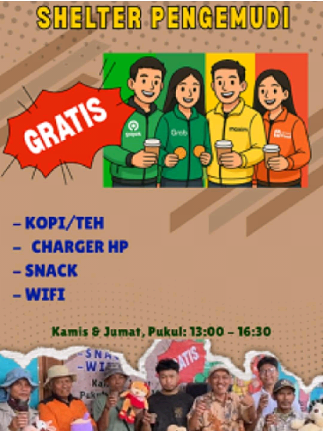 Acara NGOPI BARENG dan pembukaan Shelter Pengemudi Admi Syarif Institut #admisyarifinstitut #lampung #shelterpengemudionline #bandarlampung #ojol 