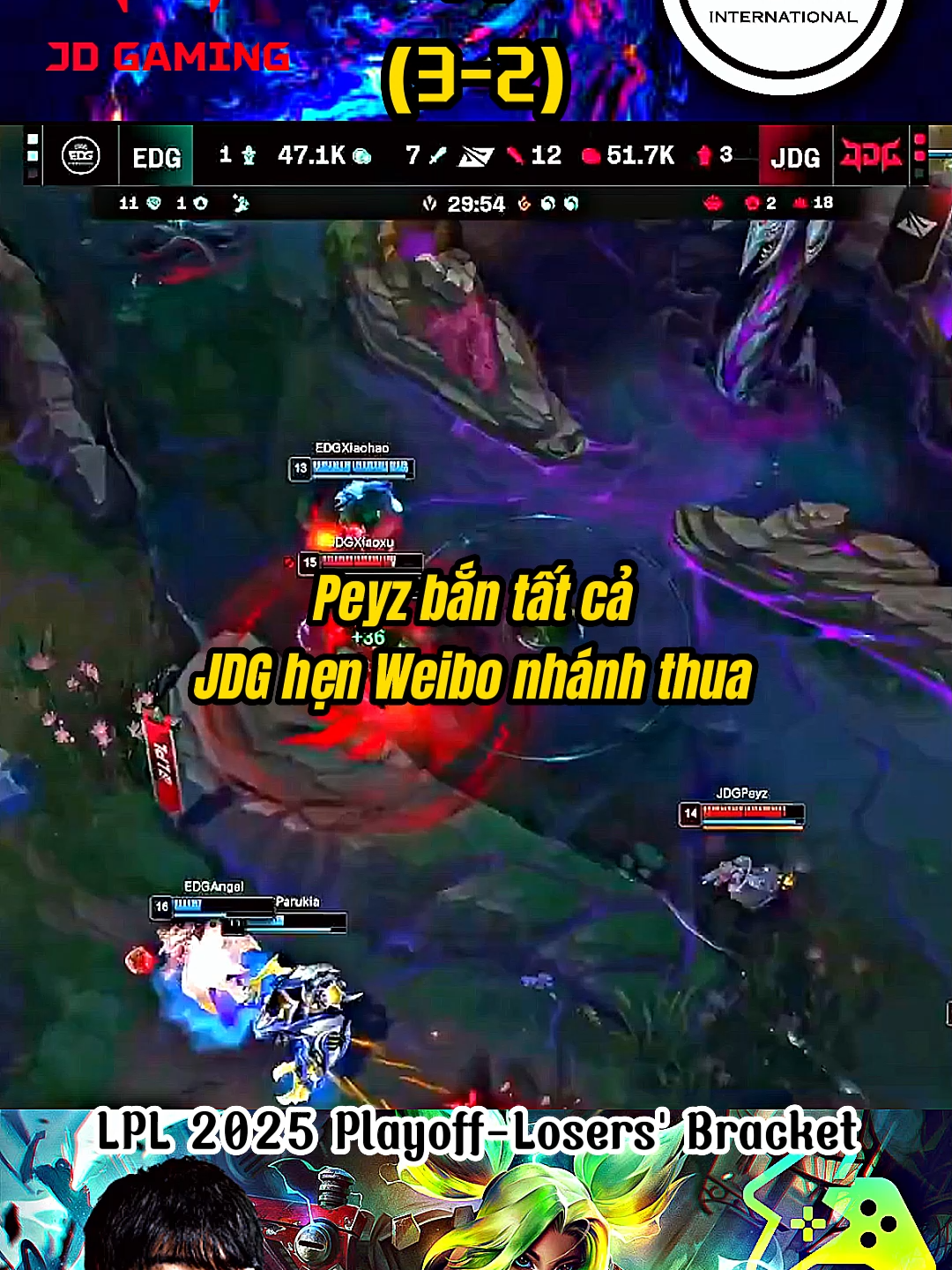 Highlights LPL 2025 Playoff-Losers' Bracket go to World LOL 2025: JDG vs EDG (3-2),Moment of Silence for our Group Nirvana Second Seed. @JDGaming take game 5 against @EDG_Edward !#esports #weibo #highlight #lienminhhuyenthoaivietnam #leagueoflegends #lienminhhuyenthoai #xhuong #lolesports #highligh #wtm043 #EDG #LNG #jdg #lpl #T1 #faker #doran #gumayusi #keria #oner