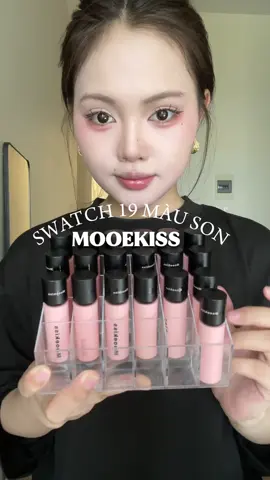 Swatch 19 màu son bùn của Mooekiss #mooekiss 