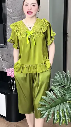 Bộ Đồ Ngủ Lụa Latin - Quần Lửng Có Túi - Mềm Mại kín đáo#doboxinh #dobomacnha #dongulua #thoitrang #xuhuong 