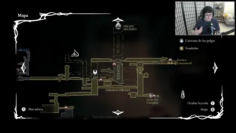 Ubicacion de Camino Oculto en Camaras Corales. #Silksong | #chronodavilus on #Twitch