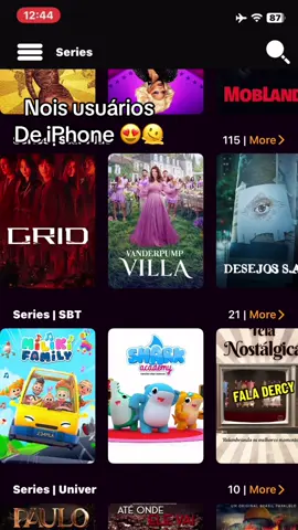 Filmes e séries no iPhone #iphone 