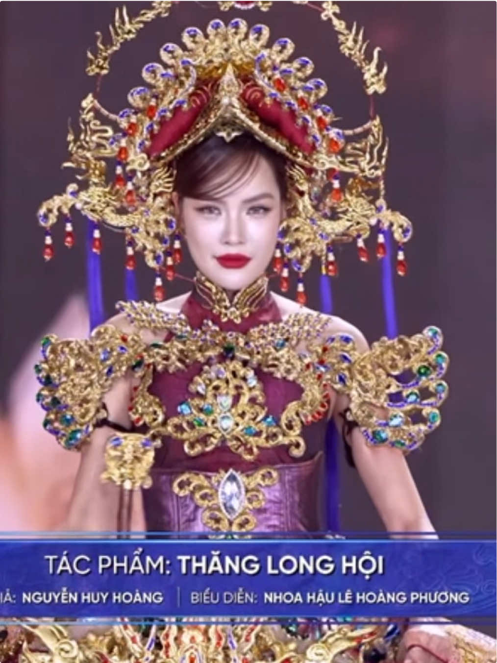 HOA HẬU LÊ HOÀNG PHƯƠNG TRONG PHẦN TRÌNH DIỄN NATIONAL COSTUME - MGVN2025 #missgrandvietnam #missgrandvietnam2025 #missgrandinternational #senvang #nationalcostume 