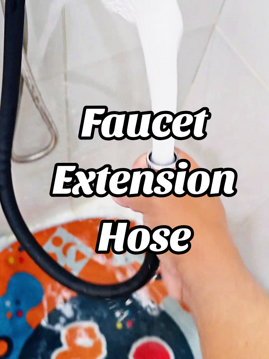 No more salok ng tubig kapag naglilinis dahil sa extension hose na ito! Ang dali lang din idugsog sa gripo. Gamit na gamit ko talaga to everyday. #extensionhose #waterhose #faucetextension 