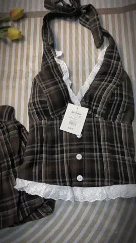 Sét thiết kế đũi caro#xuhuongtiktok #tiktokshop #myoutfit #setxinh #setthietke 