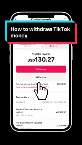 How to withdraw money from TikTok #earnmoney #financialfreedom #withdrawaltips #creatorinsights #tiktokgrowth 