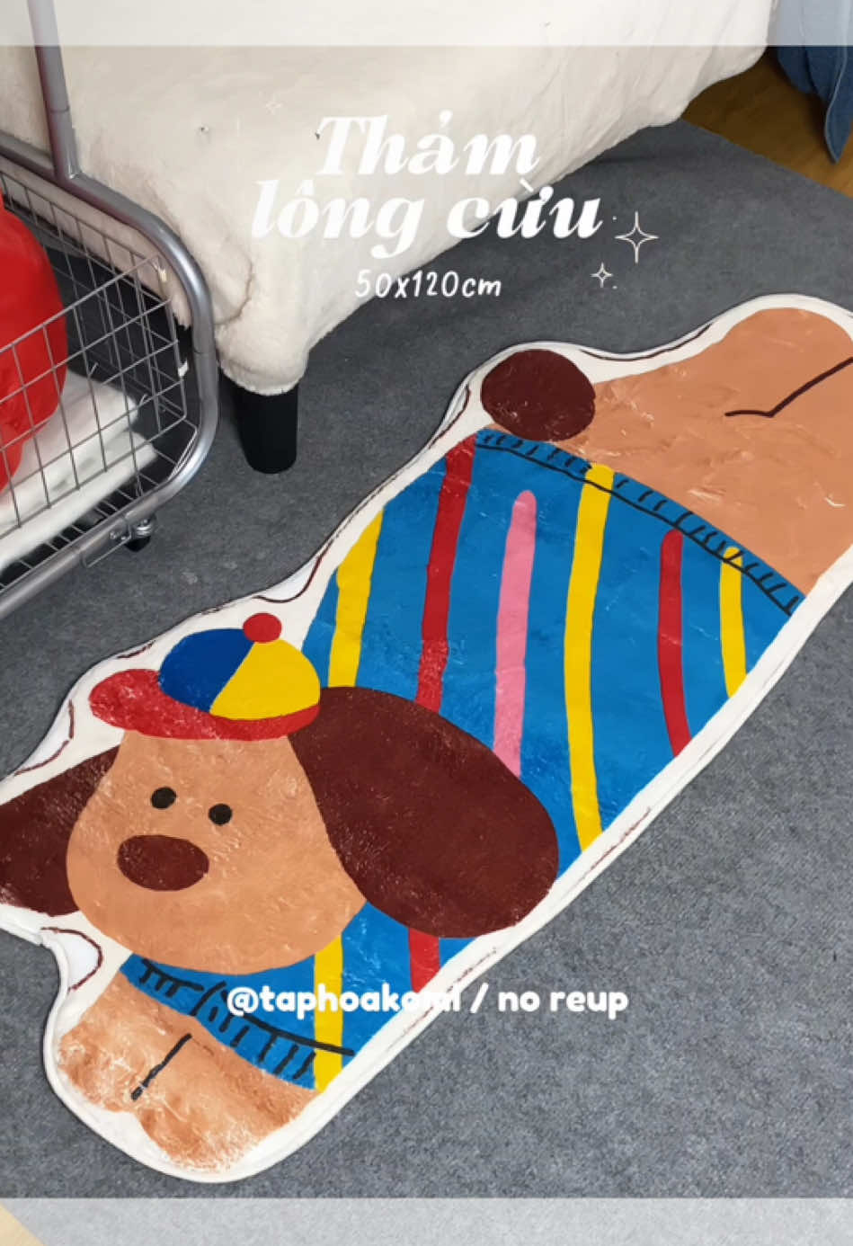 Sáng bừng góc phòng lun ✨ #thamlongcuu #thamchan #thamlotsan #unboxing #taphoakomi 