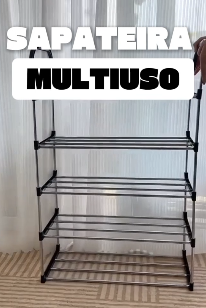 Sapateira Multiuso 4 ou 5 Andares ✅ ✔ Desmontável e fácil de montar ✔ Leve e resistente ✔ Perfeita para sapatos, livros e brinquedos ✔ Design prático que combina com qualquer ambiente Transforme sua organização com um único produto 👌 #Sapateira #Organização #CasaArrumada #ShopeeAchadinhos #ShopeeBrasil 