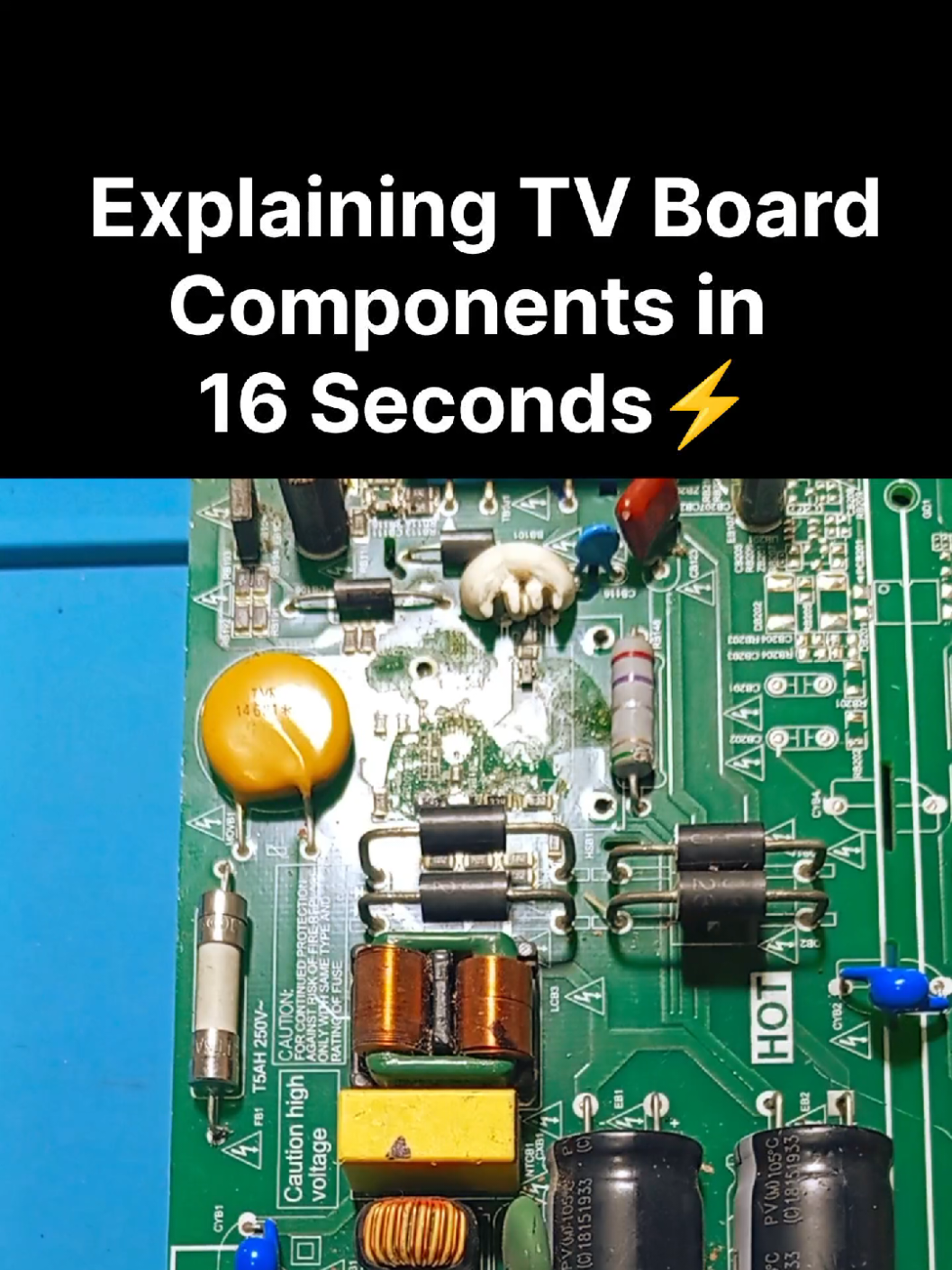 Secret Components Inside Every TV 🔧 #electronics #techtok #fyp 