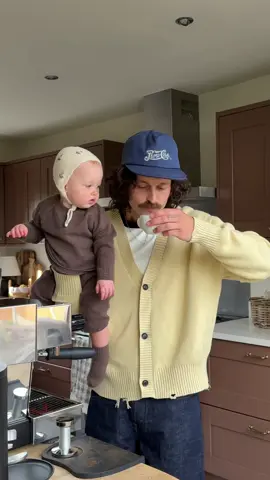 Coffee at home, wrapped in knitwear. @regan walker   #zara