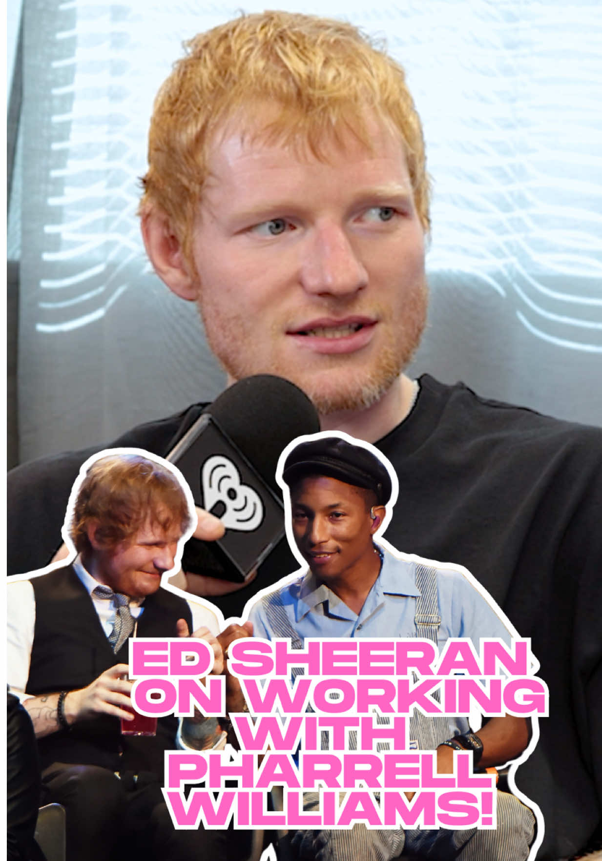 @Ed Sheeran opens up about what he learned from working and collaborating with #PharrellWilliams on their iconic song “Sing”! 👀🤔 #EdSheeran shared lots of other stories about his songs and fun facts about all on iHeartRadioCA YouTube channel! 