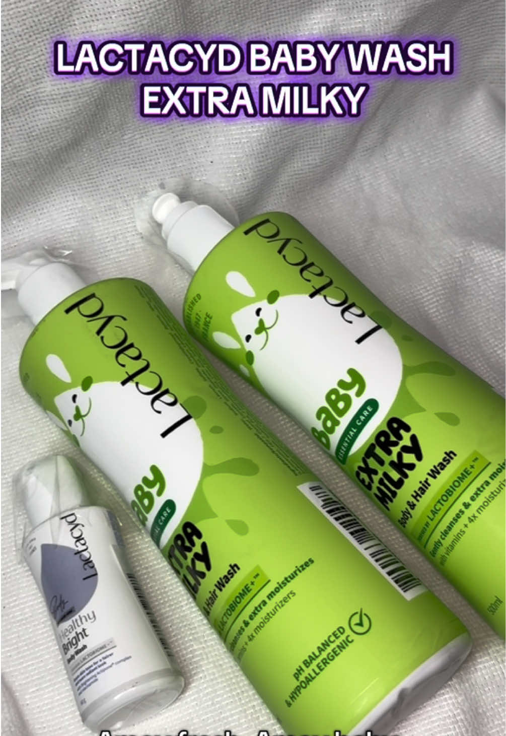 Mas mabango pa si baby kaysa sa’kin 😳🍼? Thanks to Lactacyd Baby Wash Extra Milky White! May milk + lactoserum for soft, healthy skin ✨ Try niyo na, moms! 💙 #LactacydBaby #MilkyWhiteMagic #MomApproved #BangoNiBaby
