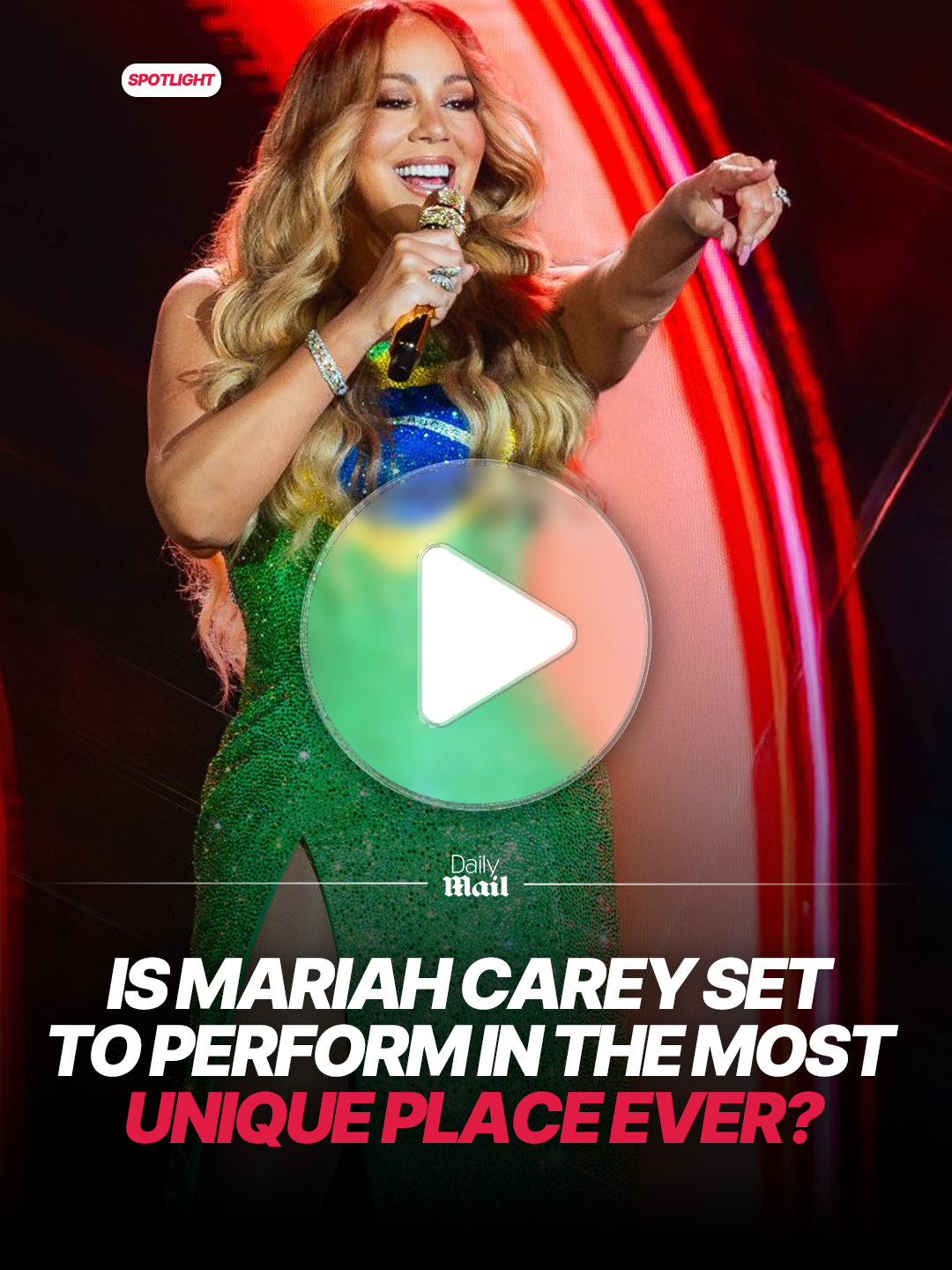 Okayyy Mariah we see you 💅 Mariah is set to headline Amazonia Live in Brazil, on one of the most insane stages we've ever seen - to raise awareness of the important preservation and climate crisis impacting the Amazon. #amazon #mariahcarey #rainforest #brazil #concert
