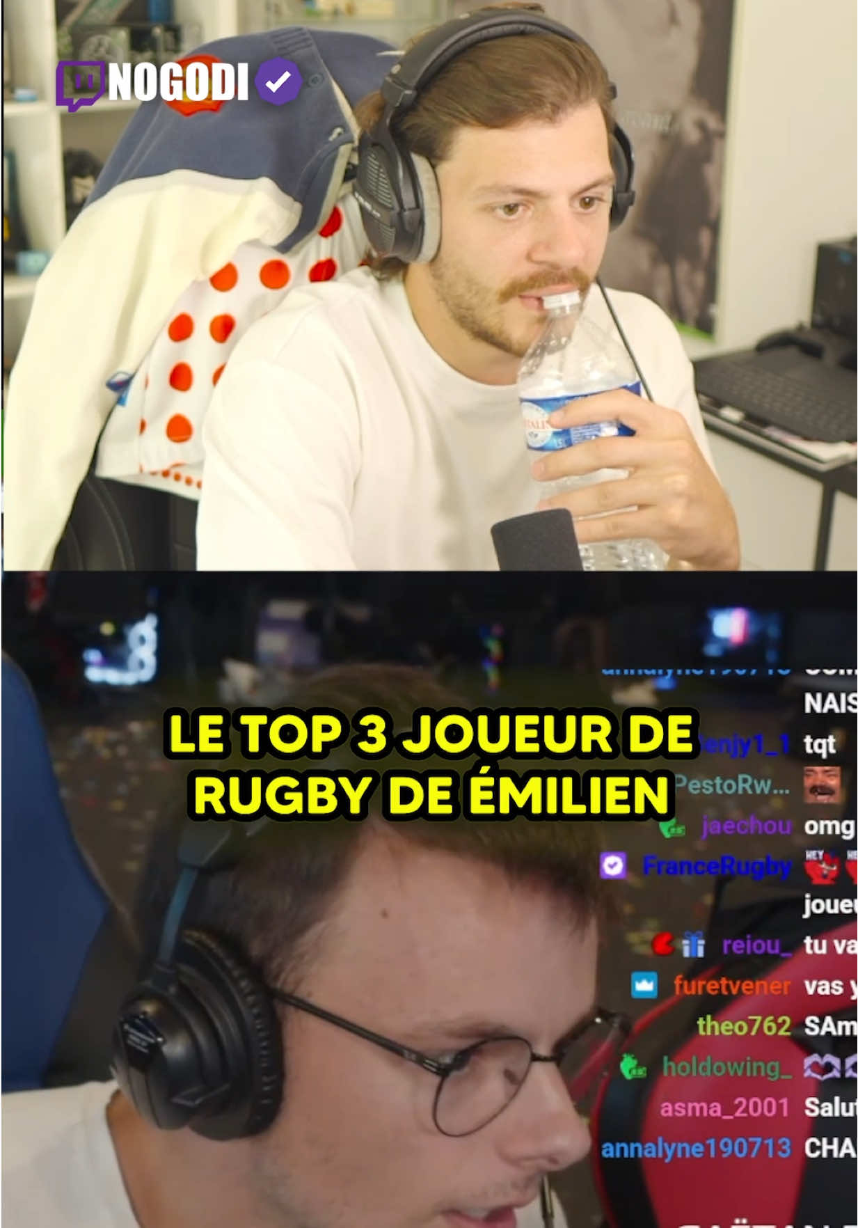 Carrément validé le top 3 ! @Emilien 🤝 #nogodi #live 