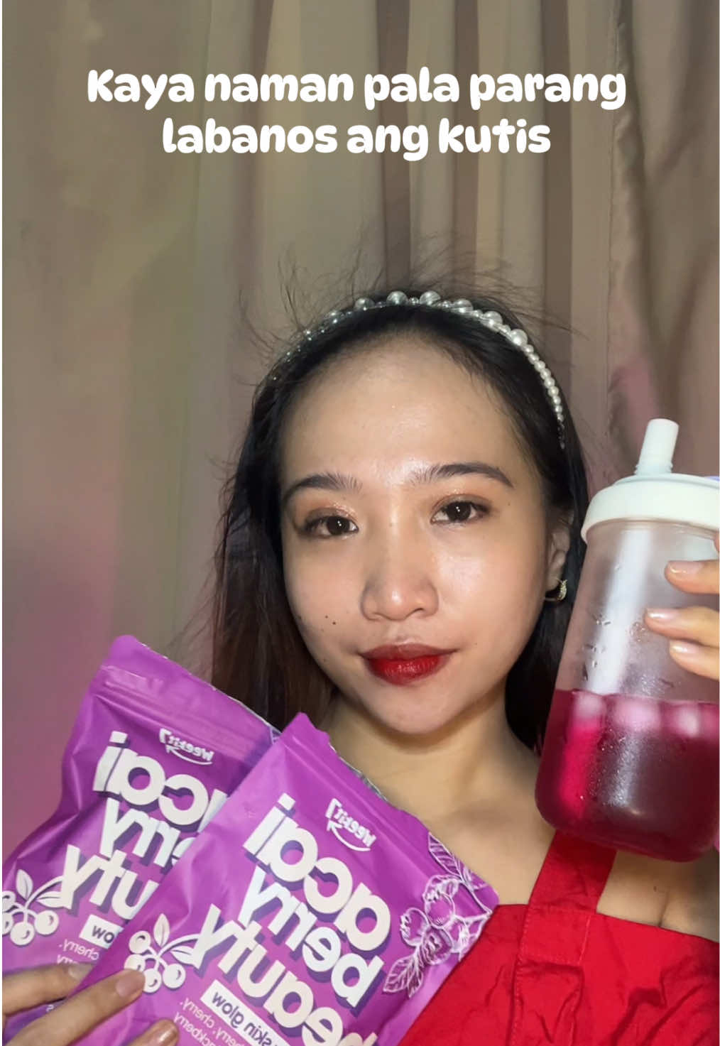 Kaya naman pala ang ganda ng kutis eh 🌸🩵 #weekit7acaiberry #acaiberry 
