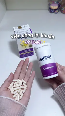 Viên uống lợi khuẩn Optibac tím lọ 90 viên #vienuongloikhuan #optibac #optibac_tím #chamsoccobe #viral 