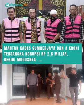 Skandal korupsi kembali mencoreng wajah pemerintahan desa. Kejaksaan Negeri (Kejari) Kabupaten Bekasi resmi menetapkan mantan Kepala Desa Sumberjaya, Kecamatan Tambun Selatan, bersama tiga orang lainnya sebagai tersangka kasus korupsi Dana Desa (DD) tahun 2024 dengan nilai fantastis mencapai Rp 2,6 miliar. Empat tersangka itu adalah SH (Pj Kades Sumberjaya 2023–2024), SJ (Sekdes 2024), GR (Kaur Keuangan merangkap operator Siskeudes 2024), dan MSA (Direktur CV Sinar Alam Inti Jaya). Menurut Kasi Pidsus Kejari Bekasi, Ronal Thomas Mendrofa, modus para tersangka adalah mengeluarkan anggaran desa untuk proyek infrastruktur yang ternyata fiktif, tidak dikerjakan, atau dikerjakan tapi dipotong hingga 15%. “Dana hasil potongan dan proyek fiktif ditampung ke rekening CV Sinar Alam Inti Jaya, lalu dibagi-bagikan. Dari hasil pemeriksaan ahli, beberapa bangunan pun tidak sesuai spesifikasi dan RAB,” tegas Ronal, Kamis (11/9/2025). Dari total kerugian negara Rp 2,6 miliar, baru sekitar Rp 256 juta yang berhasil dikembalikan. Kejari juga menyita 142 barang bukti dan telah mendapat penetapan sita dari Pengadilan Negeri Cikarang. Kajari Kabupaten Bekasi, Eddy Sumarman, menegaskan para tersangka langsung ditahan. “Mereka terbukti menyalahgunakan APBDes untuk kepentingan pribadi. Ini jelas merugikan keuangan negara,” ujarnya. Para tersangka dijerat Pasal 2 Ayat (1) dan Pasal 3 UU Pemberantasan Tindak Pidana Korupsi, dengan ancaman hukuman penjara hingga 20 tahun. Kajari pun mengingatkan agar kasus ini menjadi peringatan keras bagi seluruh kepala desa dan perangkatnya. “Dana desa harus digunakan untuk pembangunan dan kesejahteraan rakyat, bukan dikorupsi,” tegasnya. #gobekasi #fyp #viral #trending #bekasi  Video: Abang Abangan Mu
