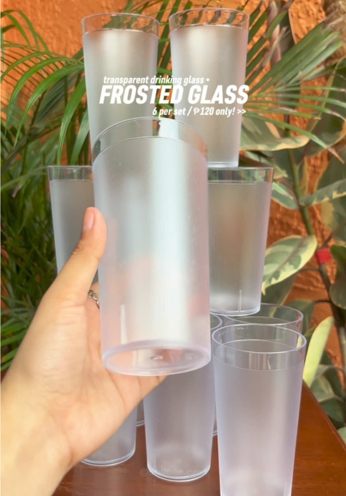 AFFORDABLE FROSTED GLASS FOR CHRISTMAS GIFT OR PERSONAL USE #glass #glassware #affordableglasses #frostedglass #fyp 